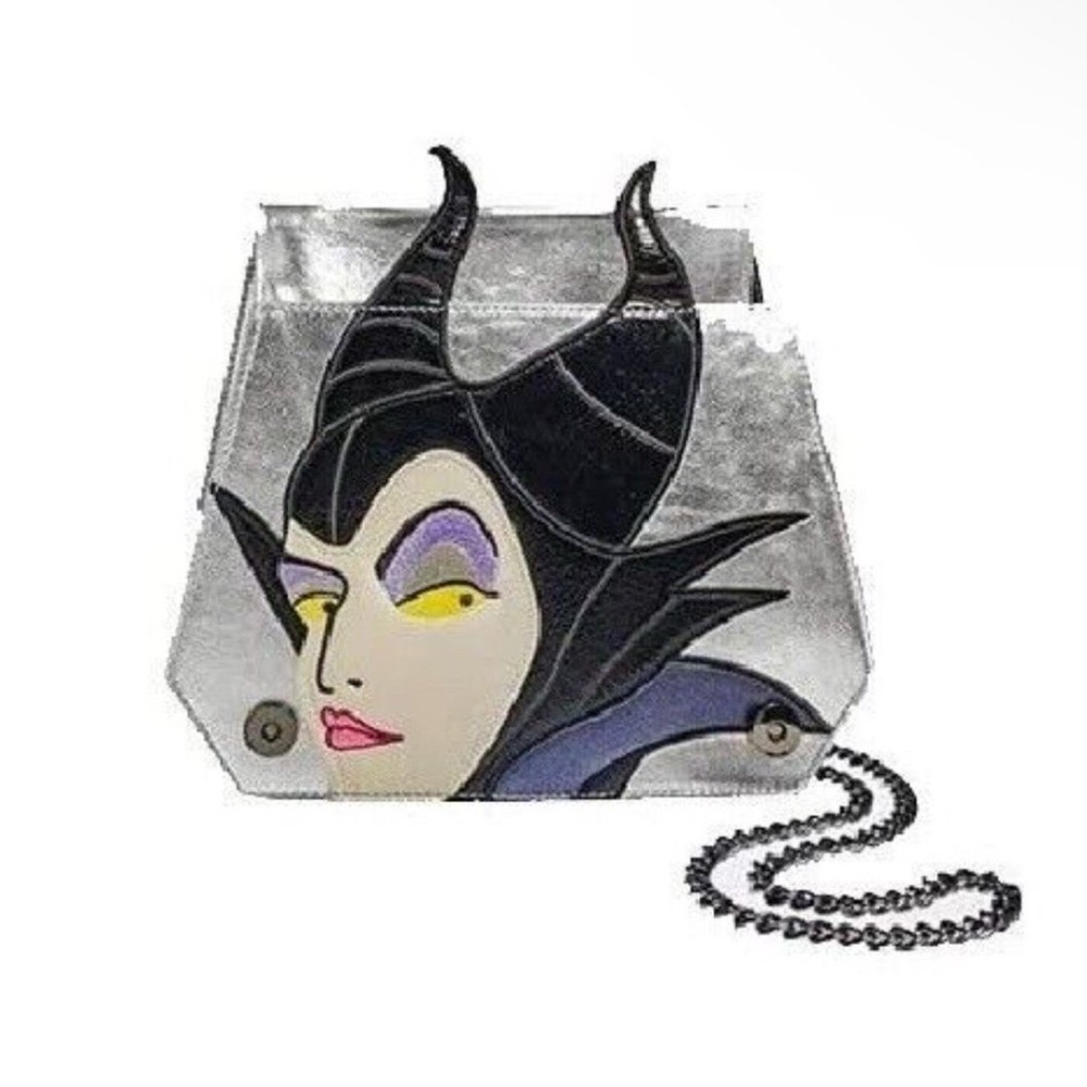 Danielle Nicole x Disney Maleficent Silver and Black Crossbody Bag NWT
